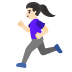 woman running, light skin tone